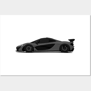 MCLAREN P1 DARK-GREY Posters and Art